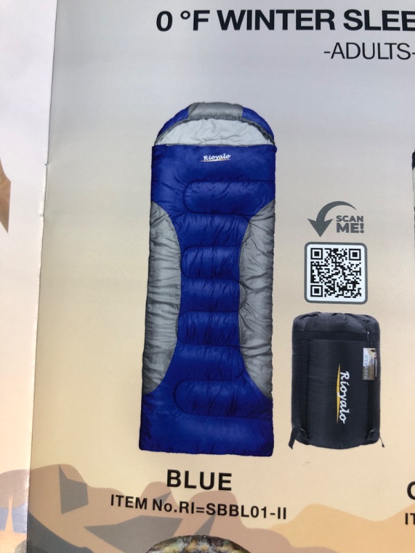 Photo 1 of 2 pack of rioyal blue sleeping bag's