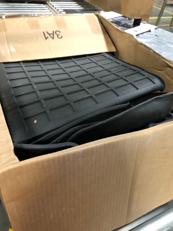 Photo 3 of Maysoo Tesla Model Y Floor Mats, Tesla Model Y 5-Seat 2020-2023 Accessories, All Weather Floor Mat Front Rear Cargo Liner Mat, Heavy Duty Floor Mats (Set of 6) Model Y floor mats (set of 6)