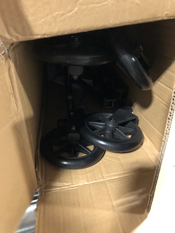 Photo 1 of *Similar Item*  Able Life Space Saver Rollator, Lightweight Folding Mobility Rolling Walker for Seniors and Adults, Locking Brakes, and Padded Seat with Backrest, Black