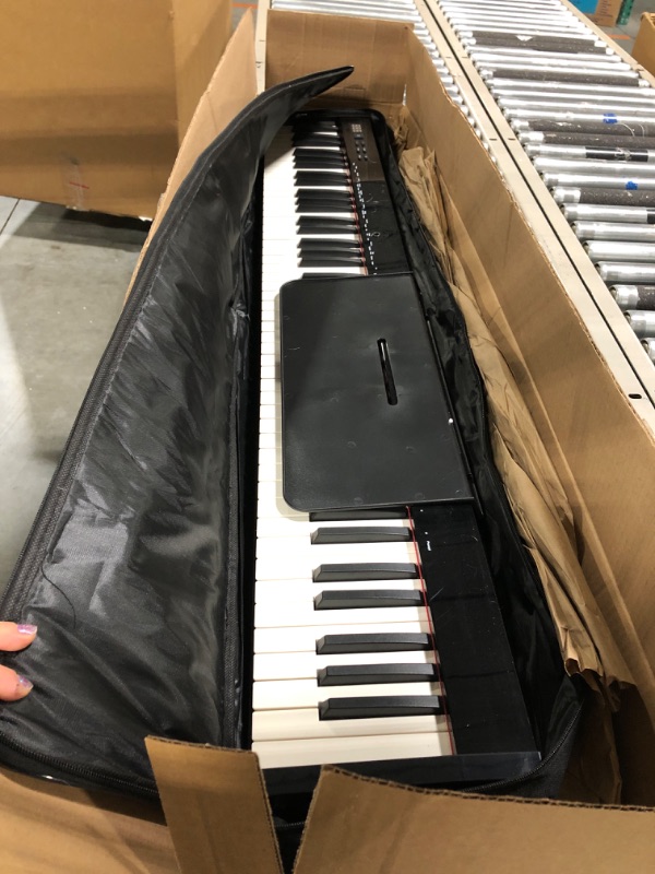 Photo 3 of **NO POWER CORD***Similar Item* Digital Piano Full Size Semi Weighted Electronic Keyboard Piano with Music Stand