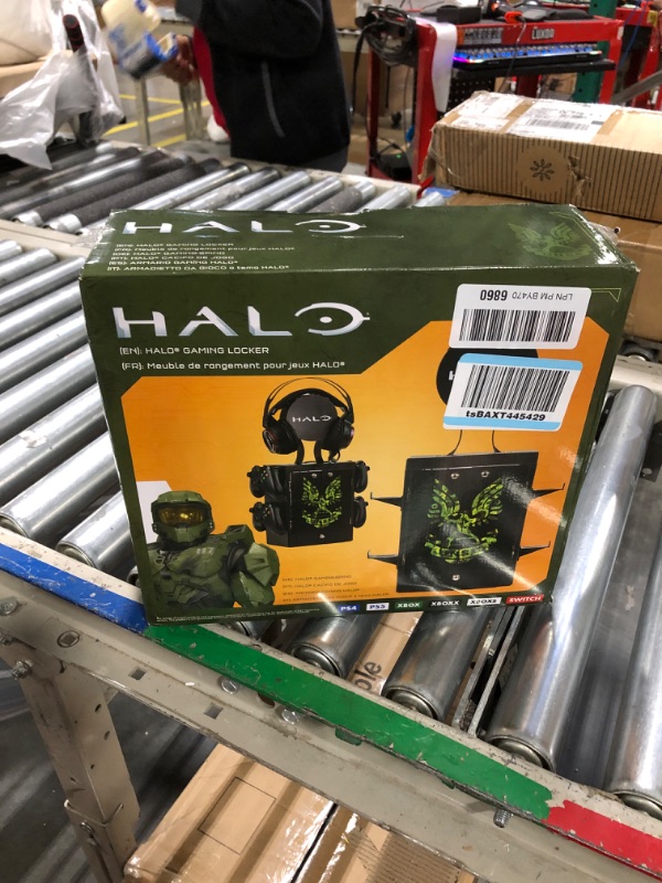 Photo 2 of Numskull Official Halo Gaming Locker, Controller Holder, Headset Stand for PS5, Xbox Series X S, Nintendo Switch - Official Halo Merchandise