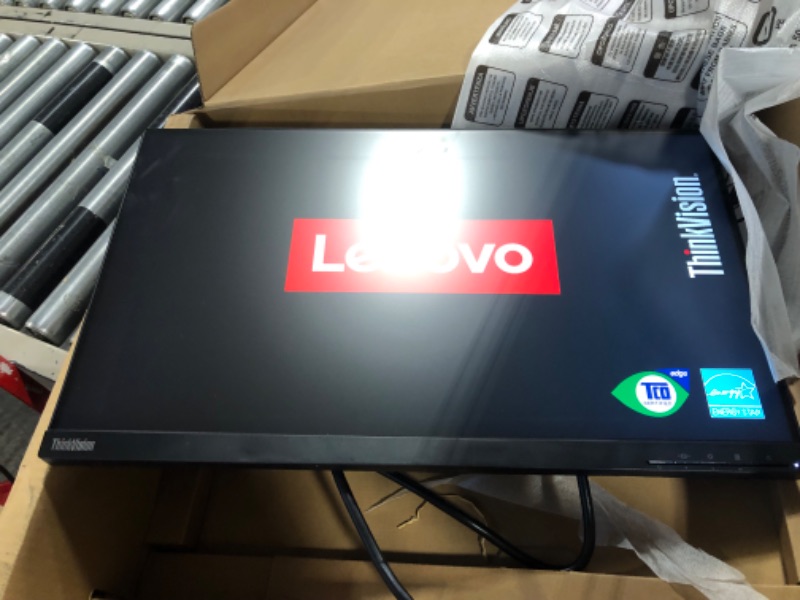 Photo 4 of Lenovo ThinkVision E24q-20 23.8" WQHD WLED LCD Monitor - 16:9 - Raven Black