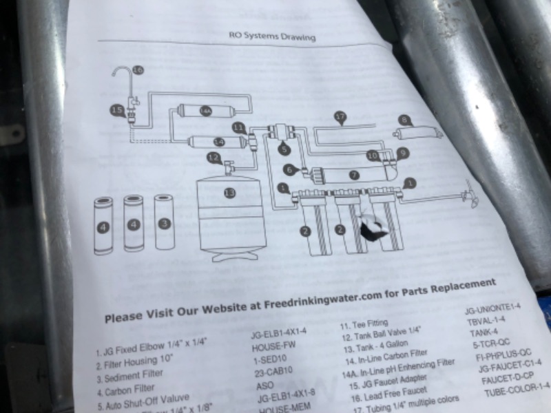 Photo 3 of **USED** APEC Water Systems Ultimate RO-Hi Top Tier Supreme Certified High Output Fast Flow Ultra Safe Reverse Osmosis Drinking Water Filter System, 90 GPD