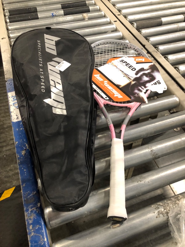 Photo 2 of 17"-25" Kids Tennis Racket for Aged 2-12, bo'weiqi Toddler Tennis Racket with Shoulder Strap Bag, Including 1 Tennis Racket and 1 Replacement Grip Tapes