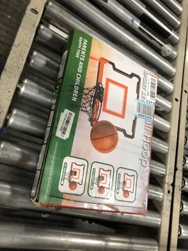 Photo 1 of Basketball Hoop Indoor for Kids, Mini Basketball Hoop for Door with 3 Balls, Basketball Toys for 3 4 5 6 7 8 9 10 11 12 Year Old Kids with Scoreboard