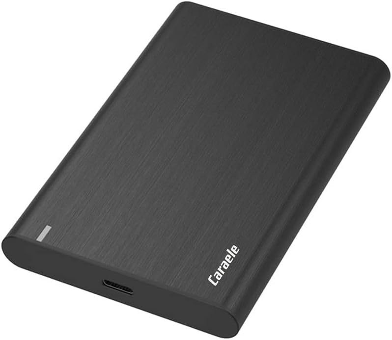 Photo 1 of Caraele 320GB Portable External Hard Drive USB-C USB 3.1 Mobile Ultrafast HDD Storage for PC, Mac, Desktop, Laptop, MacBook, Chromebook, Xbox One, Xbox 360, PS4 (Black)
