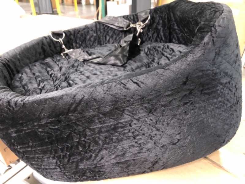 Photo 4 of 24 inch Black Bagel Dog Bed By Majestic Pet Products Black 24 in