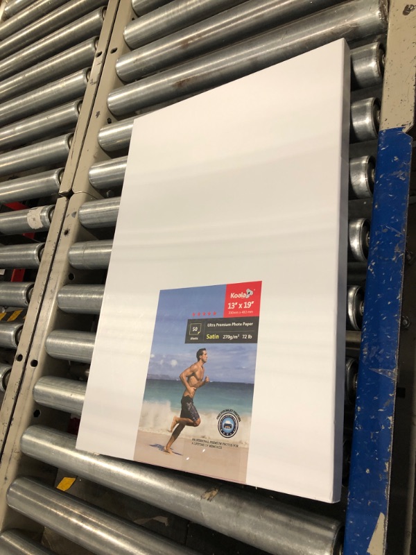 Photo 1 of Koala Ultra Premium Photo Paper 13x19 In Satin Photo Printer Paper for Inkjet Printer Water-Resistant Semi Gloss 50 Sheets 72lb 13"x19"