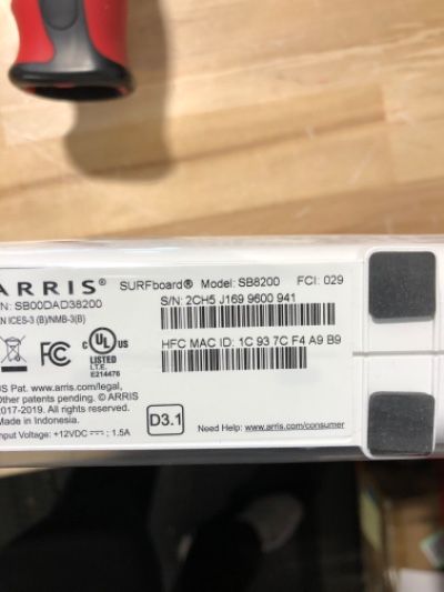 Photo 3 of ARRIS Surfboard | SB8200 DOCSIS 3.1 Modem (1 Gbps Max Internet Speeds) & W130 mAX Plus Mesh AX7800 WiFi 6 AX Router System Bundle (WiFi Coverage 6,000 sq ft) | Mesh with Your Cable Internet DOCSIS 3.1 Modem + AX7800 Mesh System