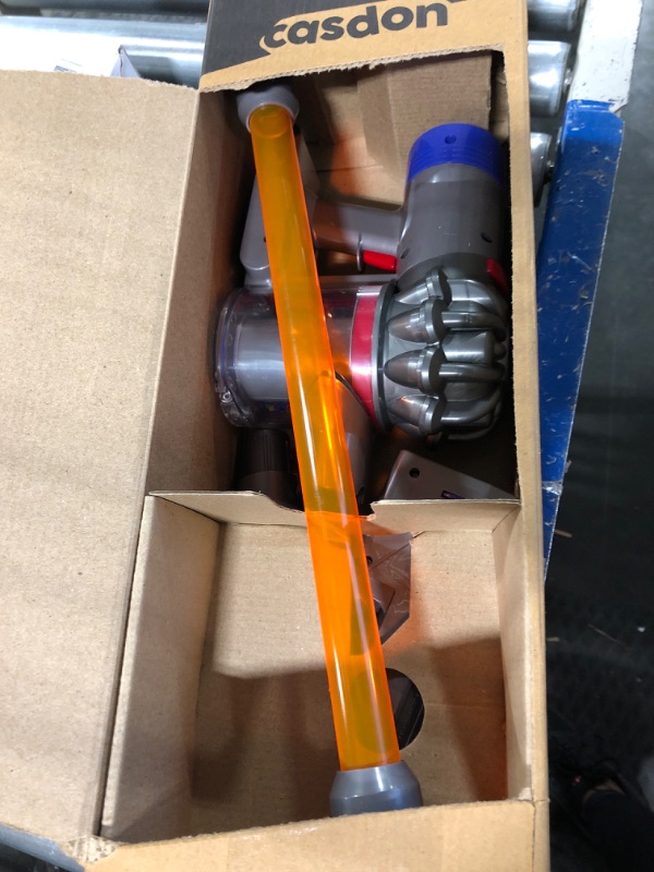 Photo 1 of Casdon 68702 Dyson Cordless Vacuum Interactive Toy for Children Aged 3+, Purple and Orange