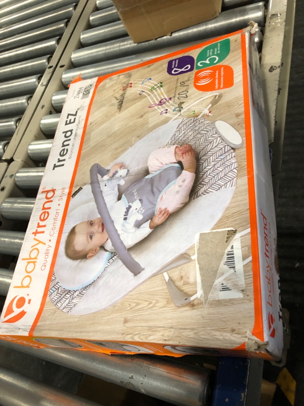 Photo 1 of Baby Trend EZ Bouncer Grey 24.33x18.11x22.05 Inch (Pack of 1) Ziggy