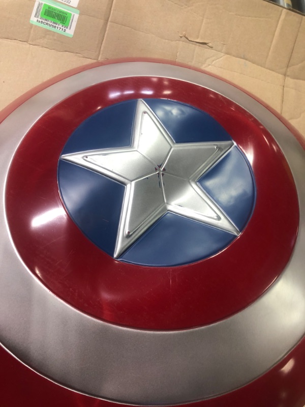 Photo 3 of **USED ** SUIT YOURSELF Captain America Shield for Adults, Marvel Comics, 24” Diameter, Plastic with Adjustable Hand Grips