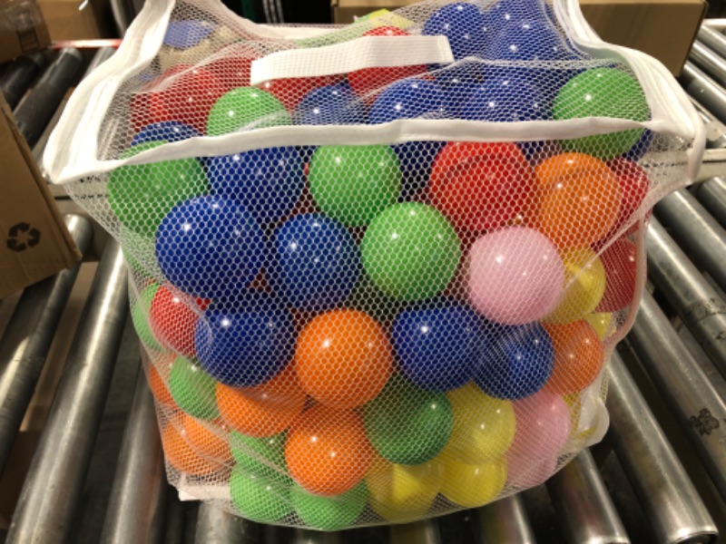 Photo 3 of Click N' Play Ball Pit Balls for Kids, Plastic Refill Balls, 200 Pack, Phthalate and BPA Free, Includes a Reusable Storage Bag with Zipper, Bright Colors, Gift for Toddlers and Kids