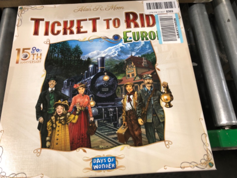 Photo 1 of Ticket to Ride Europe Board Game 15th Anniversary Deluxe Edition | Family Board Game | Train Game | Ages 8+ | For 2 to 5 players | Average Playtime 30-60 minutes | Made by Days of Wonder
