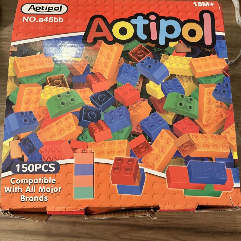 Photo 1 of Aotipol Building Blocks for Kids Toddlers Including a Baseplate, 150 Piece Large
