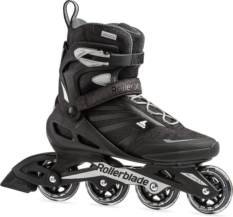 Photo 1 of Rollerblade Zetrablade Men's Adult Fitness Inline Skate, Black and Silver, Performance Inline Skates
