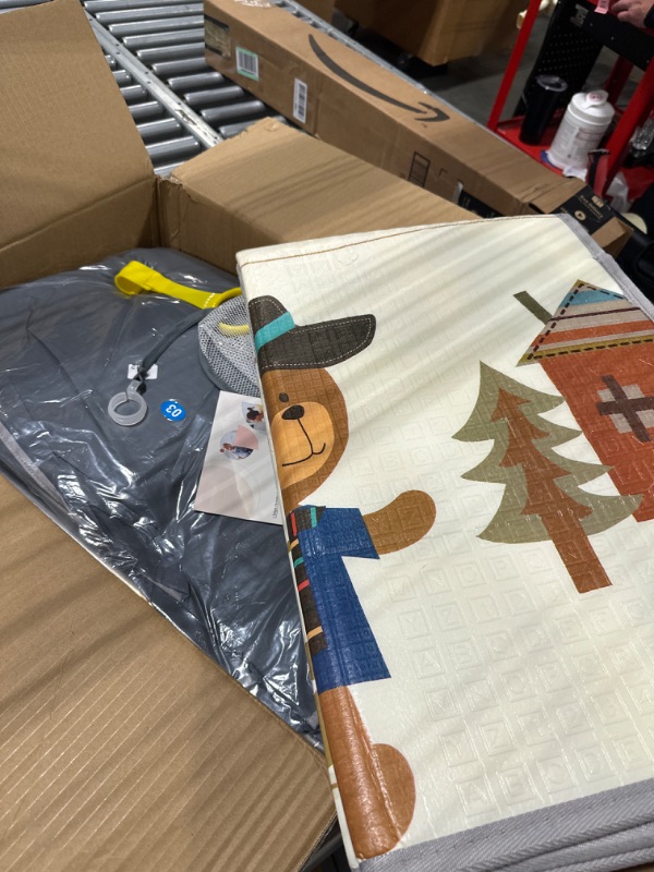 Photo 1 of Baby Playpen with Mat, Large Baby Playard for Toddler, BPA-Free, Non-Toxic, Safe No Gaps Play Yard for Babies, Indoor & Outdoor Kids Activity Center 47"x47"x26.5" with 0.4" Foldable Playmat