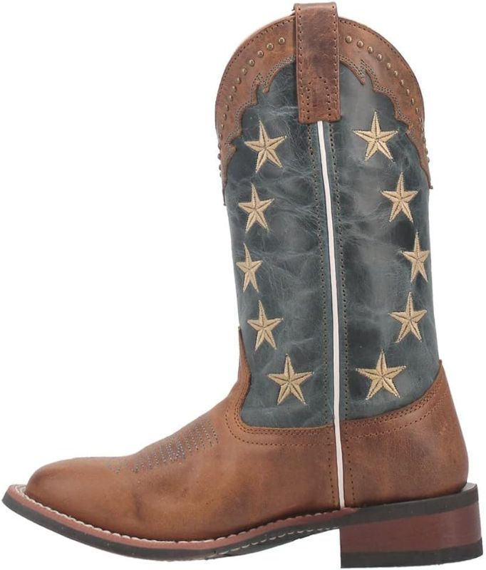 Photo 1 of Laredo Tan/Blue Denim Early Star Women's Western Boots 5897
