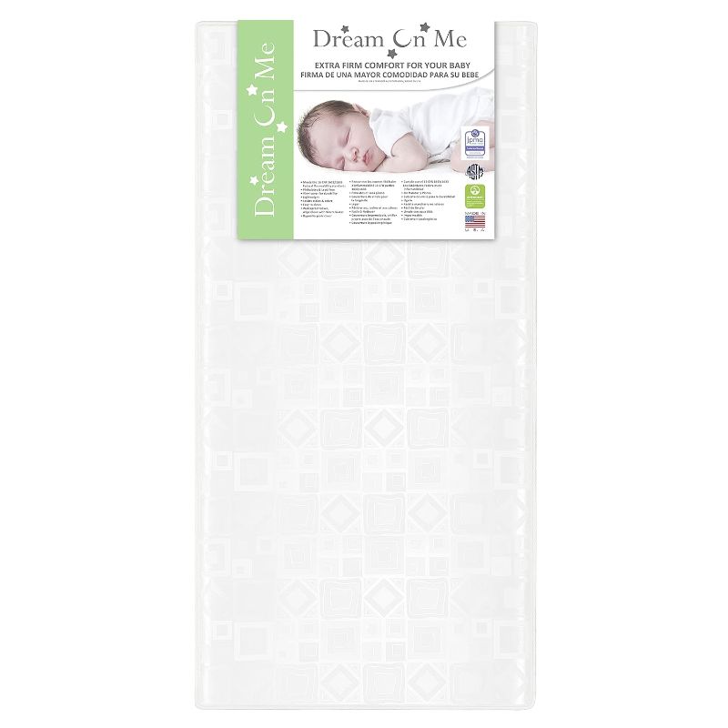 Photo 1 of Dream On Me Breathable Foam Crib and Toddler Bed Standard Mattress, 5 Inch
