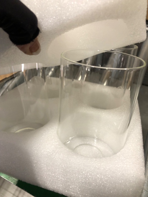 Photo 1 of ABOOFAN 4 Pcs Windproof Lampshade Glass LED Container Transparent Colorx2pcs 10x9cmx2pcs