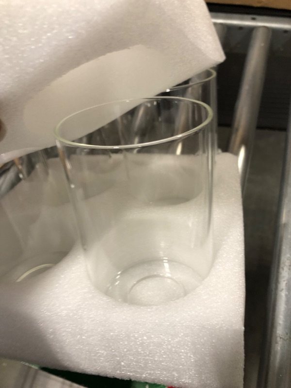 Photo 1 of ABOOFAN 4 Pcs Windproof Lampshade Glass LED Container Transparent Colorx2pcs 10x9cmx2pcs