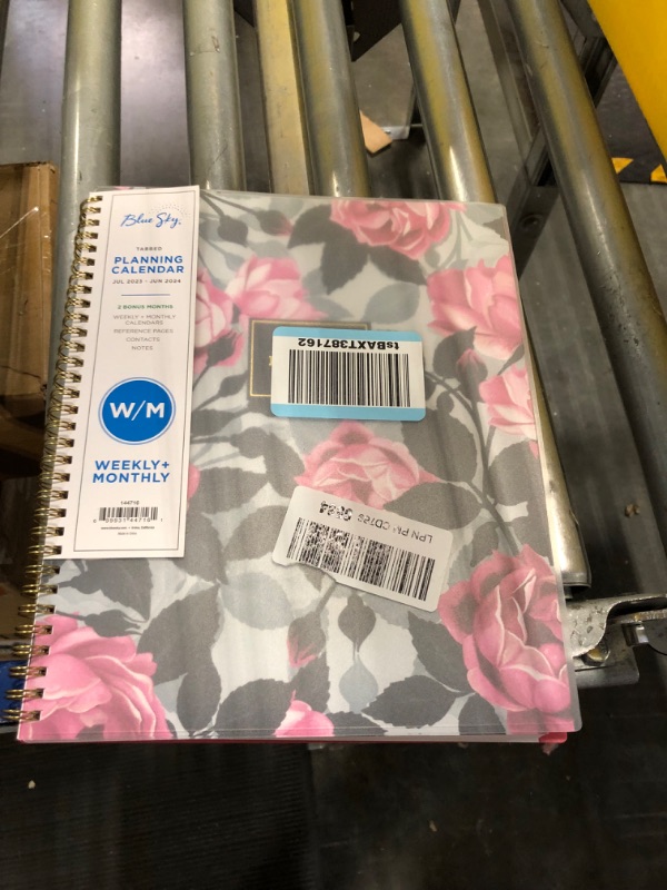 Photo 2 of Blue Sky 2023-2024 Academic Year Weekly and Monthly Planner, 8.5" x 11", Frosted Flexible Cover, Wirebound, Roosevelt Pink (144716) 8.5" x 11" New Edition