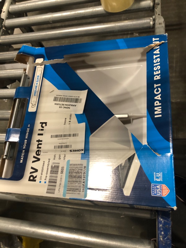 Photo 2 of Camco 40155/40158 White Polypropylene Vent Lid - Ventline (pre 2008) & Elixir (since 1994) Ventline (Pre '08 Models)/Elixir ('94 & Up Models) White