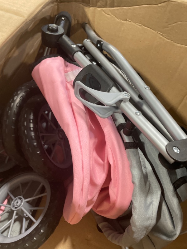 Photo 1 of Bayer Design Baby Doll Trendy Pram in Grey/Pink