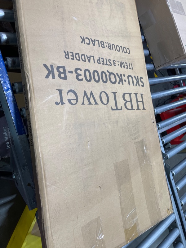Photo 1 of 
HBTower 3 Step Ladder, Folding Step Stool with Wide Anti-Slip Pedal, 500lbs Sturdy Steel.
