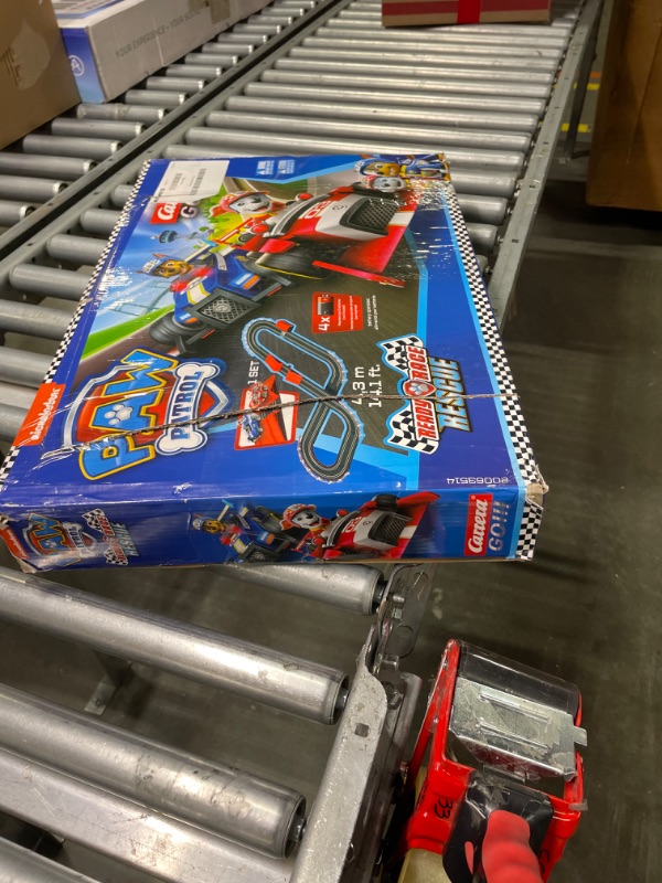 Photo 3 of Carrera GO!!! 63514 Official Licensed PAW Patrol Battery Operated 1:43 Scale Slot Car Racing Toy Track Set with Jump Ramp Featuring Chase and Marshall for Kids Ages 5 Years and Up (20063514)