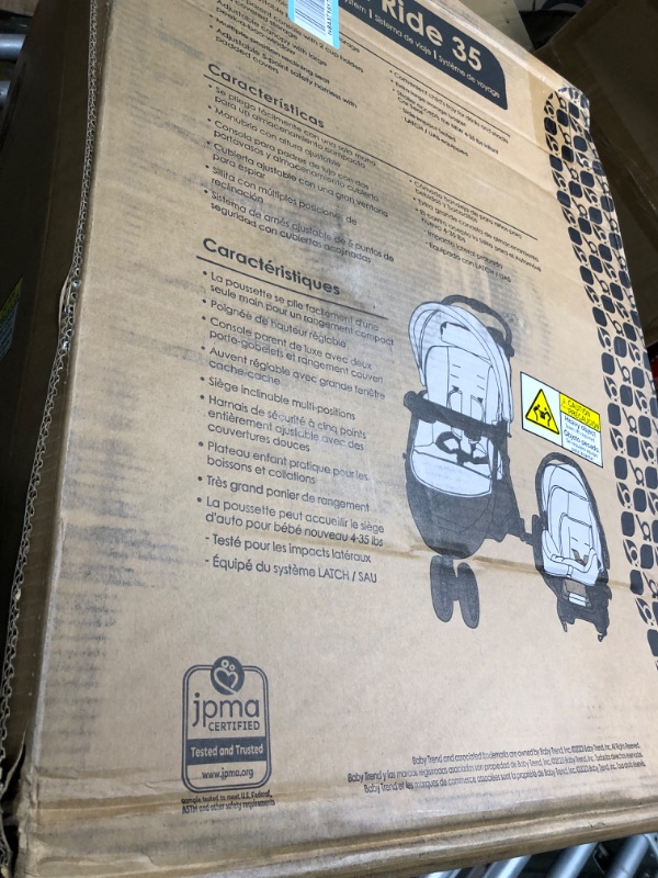 Photo 1 of Baby Trend EZ Ride 35 Travel System, Doodle Dots