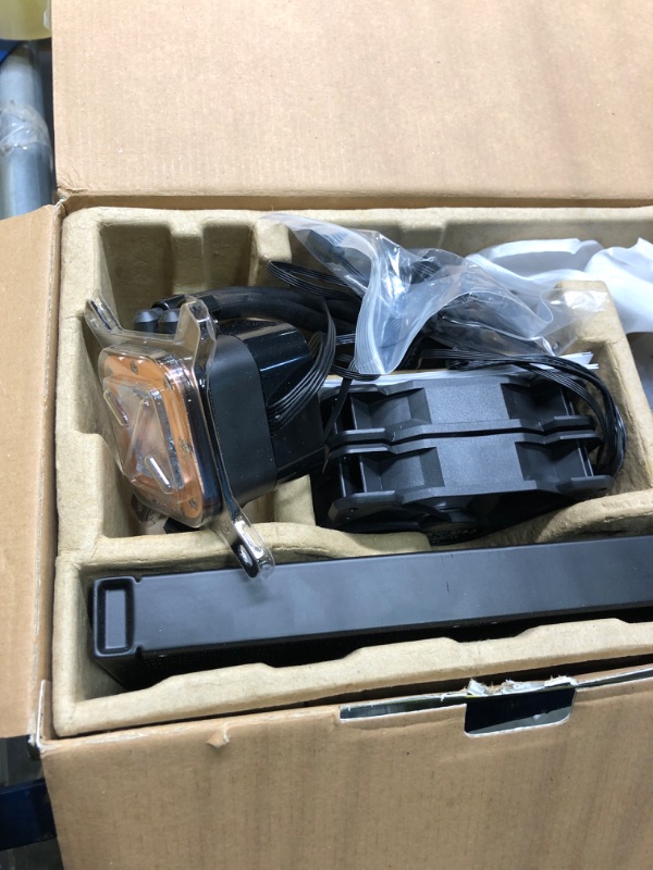 Photo 1 of Corsair H100x RGB Elite Liquid CPU Cooler For Desktop - 32 Dynamic RGB LEDs - SP120 RGB Elite Series PWM Fans with AirGuide Technology - Intel® LGA 1700, 1200, 115X, 2066, AMD® AM5/AM4 Sockets - Black