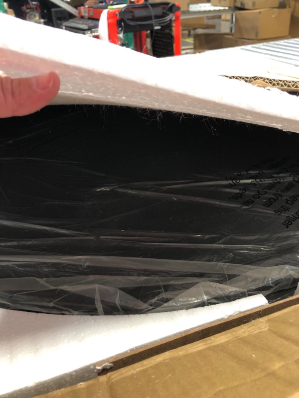 Photo 1 of WiberWi Round Coffee Table Black Coffee Tables for Living Room 35.8" Rustic Industrial Design Circle Table Furniture Sturdy Metal Frame Legs Cocktail Table with Storage Open Shelf, Easy Assembly