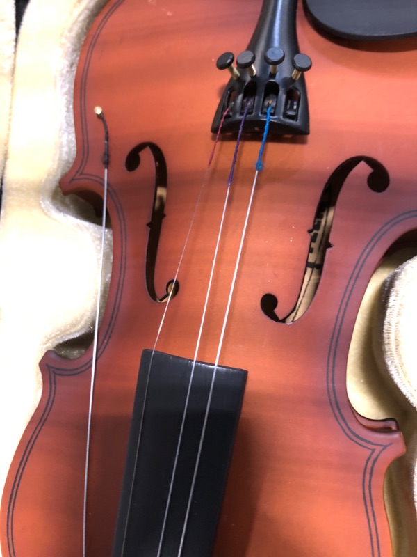 Photo 4 of ********* for parts ********  Crafteem Handcrafted Premium Violin Outfit for Kids Beginner, Student, and Adults -Perfect Your Sound and Unlock Your Musical Potential with Confidence. 1/4 Matte Antique