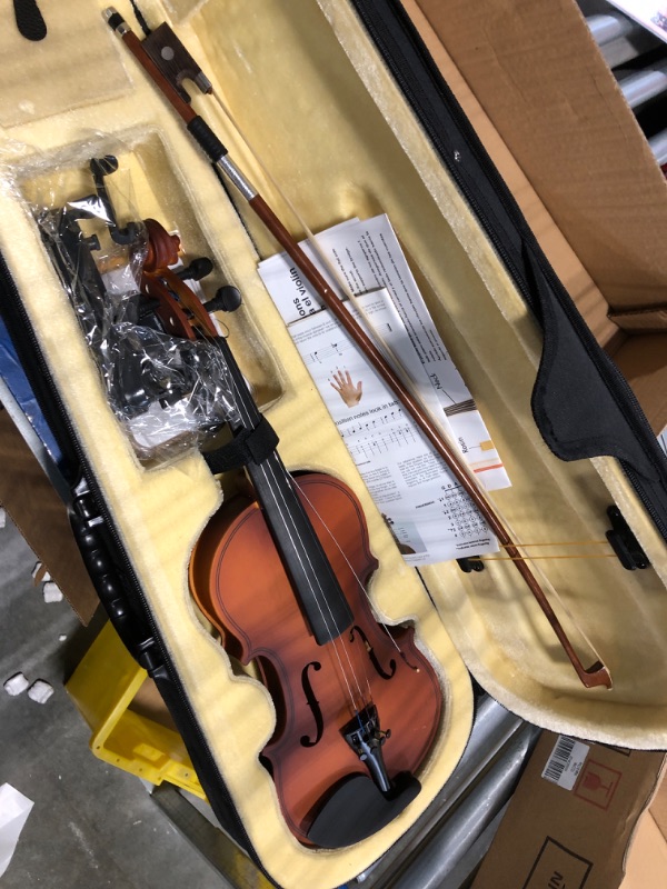 Photo 3 of ********* for parts ********  Crafteem Handcrafted Premium Violin Outfit for Kids Beginner, Student, and Adults -Perfect Your Sound and Unlock Your Musical Potential with Confidence. 1/4 Matte Antique