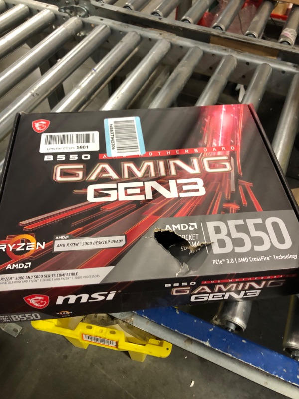 Photo 2 of MSI B550 Gaming GEN3 Gaming Motherboard (AMD AM4, DDR4, PCIe 3.0, SATA 6Gb/s, M.2, USB 3.2 Gen 1, HDMI, ATX, AMD Ryzen 5000/4000 Series Processors)