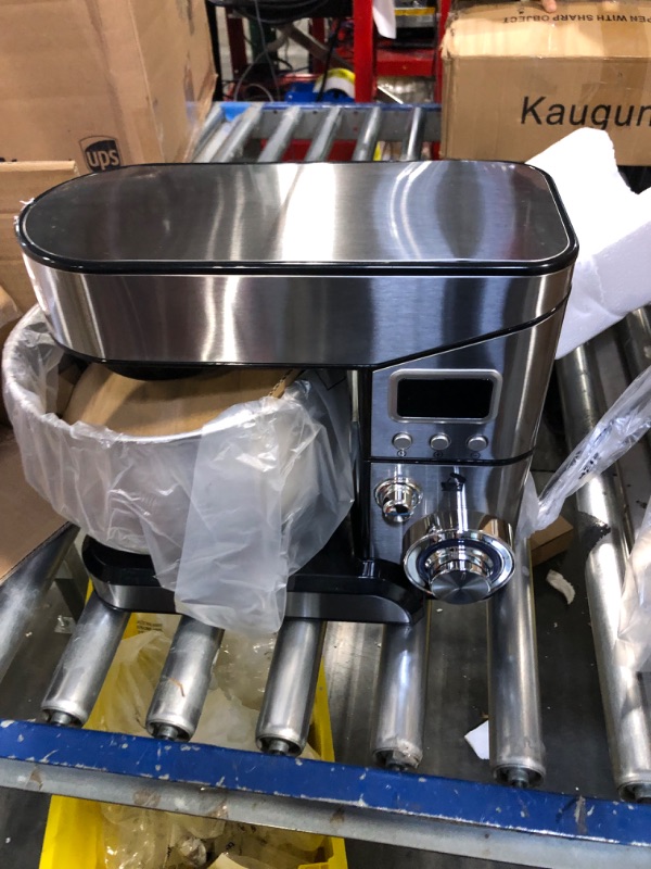 Photo 1 of 6-IN-1 Stand Mixer, 1200W LCD Display Kitchen Electric Mixer, 6.5QT Stainless Steel Bowl Mixer, Multi-Function Kitchen Mixer With Dough Hook, Whisk, Beater, Meat Grinder, Blender, Splash Guard 6.5-QT