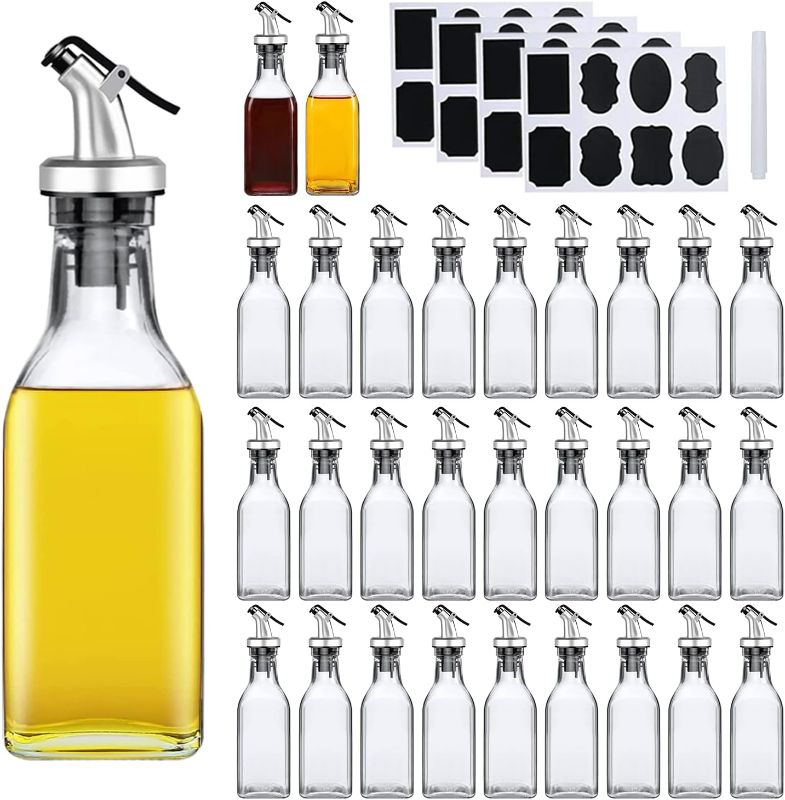 Photo 1 of Accguan Oil Dispenser,6oz Leakproof Olive Oil Dispenser,Set with Sticker and Pen,Suitable for Storing Olive Oil, Vinegar and Other Liquids (30 PCS)
