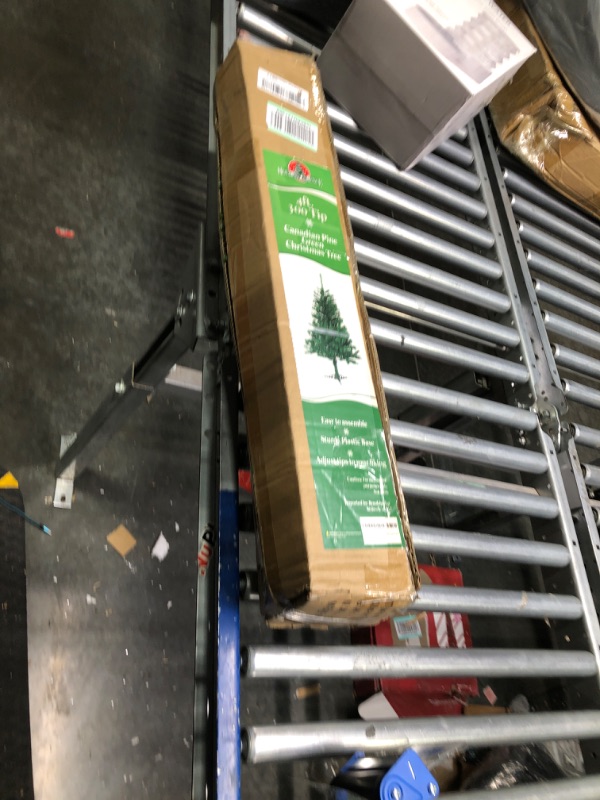 Photo 2 of Holiday Essence 4 Foot Christmas Tree, 300 Tips Artificial Green Canadian Pine Tree, Unlit Premium Hinged 4 Ft Tall, PVC Base