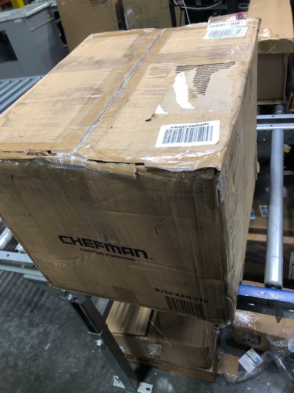 Photo 1 of Chefman Electric Indoor Air Fryer + Grill Does It All, Countertop-Size 5-in-1 Unit Can Air Fry, Grill, Roast, Bake, and Broil, Removable Integrated Probe Thermometer Guarantees Perfect Doneness