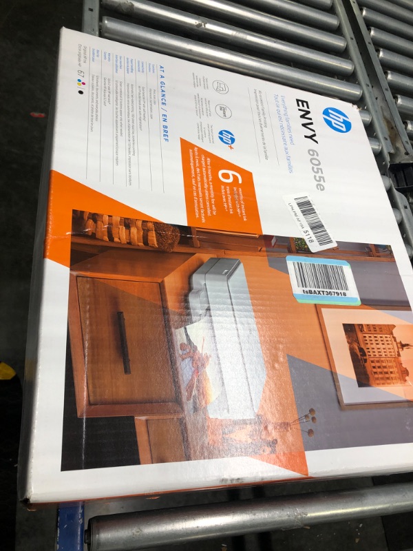 Photo 1 of HP ENVY 6055e Wireless Color Inkjet Printer, Print, scan, copy, Easy setup, Mobile printing, Best for home, Instant Ink with HP+,white New
