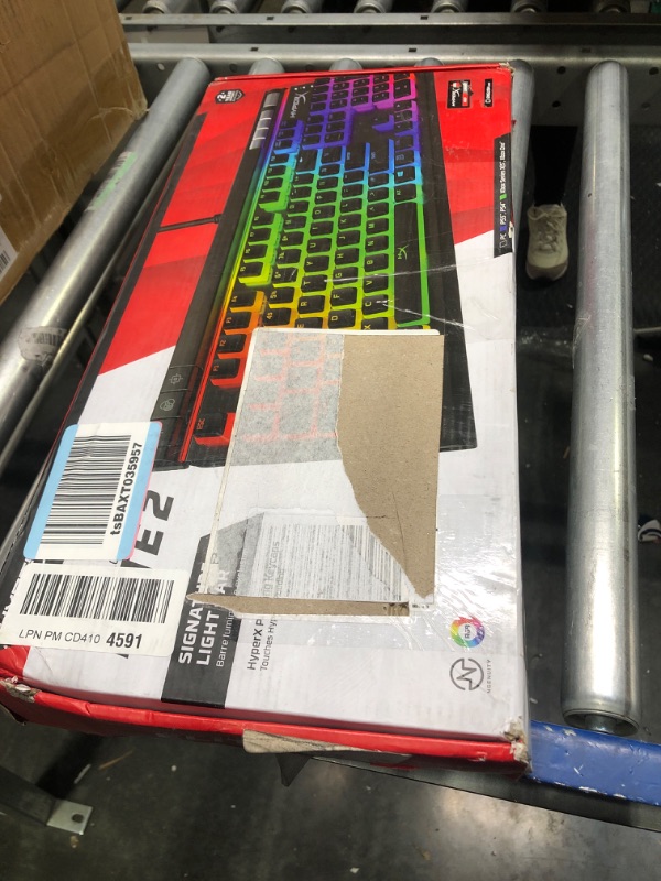 Photo 1 of HyperX Alloy Elite 2 – Mechanical Gaming Keyboard, Software-Controlled Light & Macro Customization, ABS Pudding Keycaps, Media Controls, RGB LED Backlit, HyperX Red & Pulsefire Haste – Gaming Mouse Keyboard 