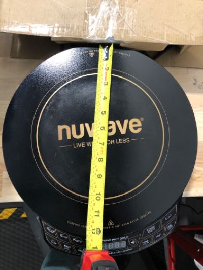 Photo 1 of NUWAVE Gold Precision Induction Cooktop, Portable, Powerful with Large 8” Heating Coil, 100°F to 575°F, 3 Wattage Settings 600, 900, and 1500 Watts, 12” Heat-Resistant Cooking Surface