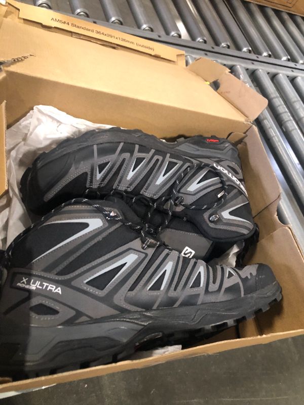 Photo 4 of Salomon Men's X Ultra Pioneer Mid Climasalomon Waterproof Hiking Boots for Men 12 Black/Magnet/Monument