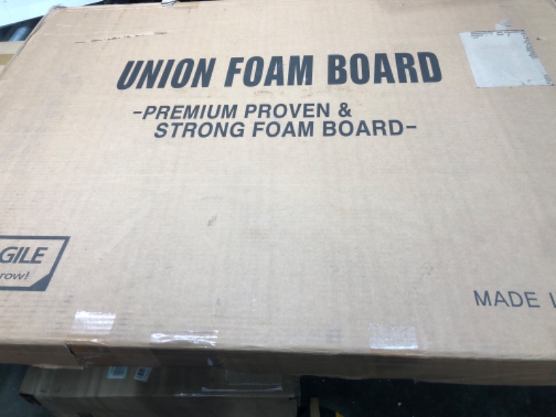 Photo 2 of Union Premium Foam Board 30 x 40 x 3/16" 10-Pack : Matte Finish High-Density Professional Use, Perfect for Presentations, Signboards, Arts and Crafts, Framing, Display (White, 30x40) White 30 x 40 x 3/16"