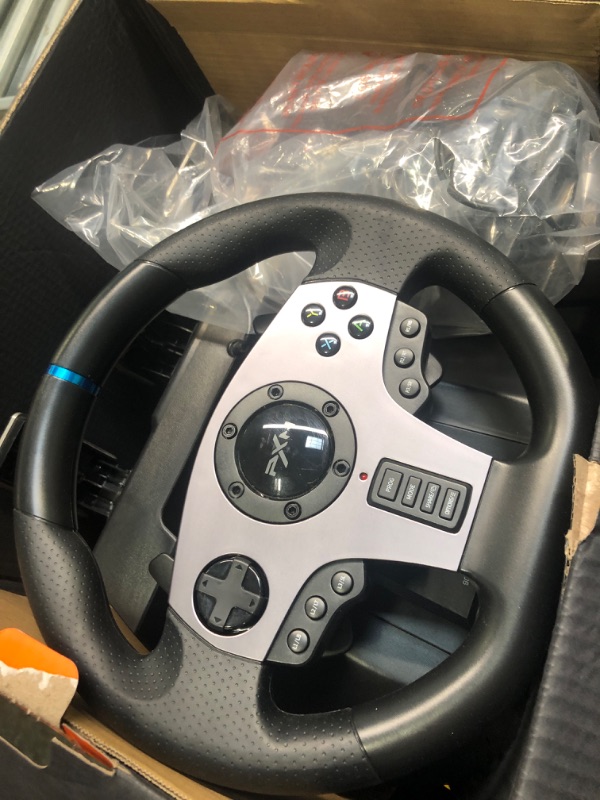 Photo 4 of PXN V9 Gaming Racing Wheel with Pedals and Shifter, Steering Wheel for PC, Xbox One, Xbox Series X/S