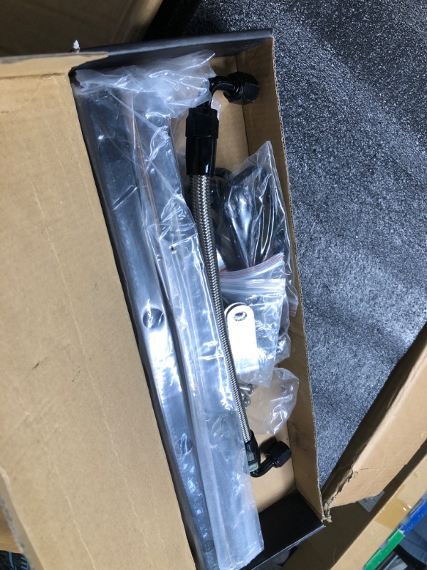 Photo 1 of YIUIY For LS Intake Manifold Cathedral Port 92mm Compatible with Chevy GMC Pontiac LS1 LS2 LS6 Sheet Metal Fabricated EFI (Black) 92mm black