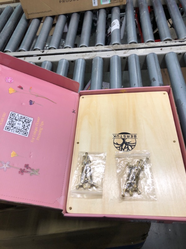 Photo 1 of Berstuk Extra Large Flower Press Kit for Adults - This Big Flower Preservation Kit Measures 15" x 11.4" - Our Plant Press & Leaf Press is a Great Gift for Arts and Crafts Lovers XL Beige
