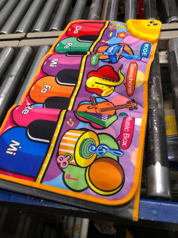 Photo 1 of Baby Musical Mats with 25 Music Sounds, Musical Toys Floor Piano Keyboard Mat for Toddlers, Kids Dance Mat Carpet Blanket Touch Playmat Early Education Baby Toys Gift for 1 2 3 4 5 Year Old Boys Girls Instrument Piano Mat