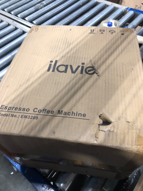 Photo 2 of ILAVIE 20 Bar Espresso Machine, Stainless Steel Espresso Coffee Machine for Cappuccino, Latte, Espresso Maker for Home, Automatic Espresso Machine with Milk Steamer, 1.8L Water Tank, 1350W Bright Silver